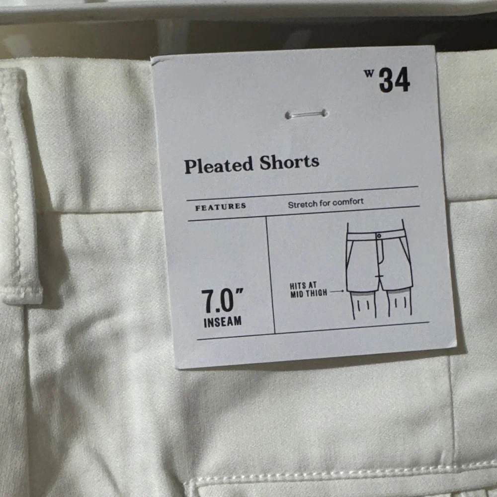 Size 34 Goodfellow & Co Men's Tan Flat Front Shorts